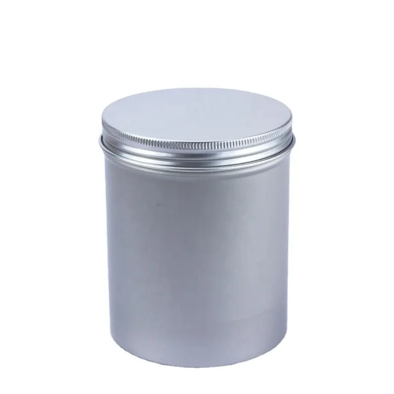Recipiente de alumínio para lata de metal, pote de alumínio com tampa selada de parafuso, embalagem de qualidade alimentar, logotipo personalizado, latas de alumínio 750ml