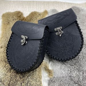 Ceinture de cosplay viking Renaissance, pochette de ceinture, protège-bras, accessoires de costume de <span class=keywords><strong>pirate</strong></span> médiéval, sac de taille brun noir, accessoires de costume - Product Image 1