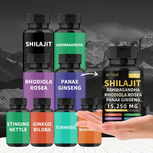 Biyode Hot Sale Effective Fast Shipping Himalayan Pure Shilajit Herbal Supplement Wholesale Energy Booster Shilajit Capsules