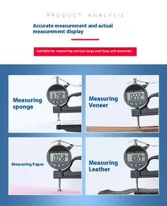 Display digitale percentuale micrometro spessore misuratore strumento misuratore 0.001mm pellicola di carta in pelle pannello Anti goccia imballaggio - Product Image 6