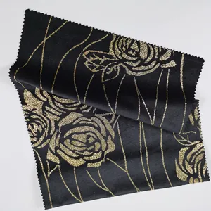 Factory Direct Sale High Quality Holland Velvet Polyester Foil Fabric For Casual Suits And Jackets