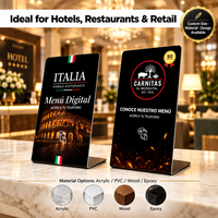 Carte de commentaires RFID NFC SIKA, mini-étiquette PVC étanche, support de table, plaque de commentaires pour comptoir de restaurant