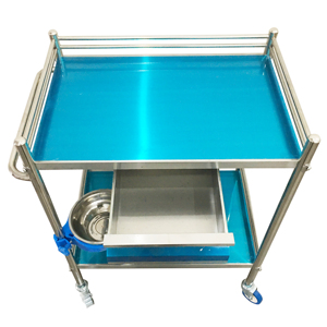 Hospital Detachable Medical Instrument Stainless Steel Patient Emergency Cart <strong>Dressing</strong> Treatment Nursing Medicine <strong>Trolley</strong> - Product Image 6