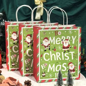 Meilleures ventes - Sacs shopping en papier kraft brun et blanc personnalisés, écologiques, petits sacs cadeaux de Noël avec logo, pour usage artisanal - Product Image 6