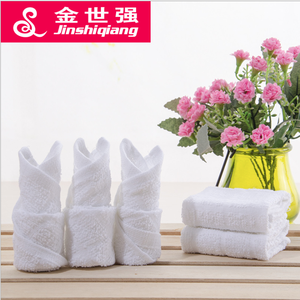 Khăn Bông Nhỏ 100% Màu Trắng Chấp Nhận Logo Thêu Tùy Chỉnh - Product Image 4