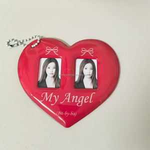 GOSS Offre Spéciale et personnalisé Make Your Own Design Kpop Photocard Holder Custom Heart Shape PVC Mini ID Photocard Holder - Product Image 1