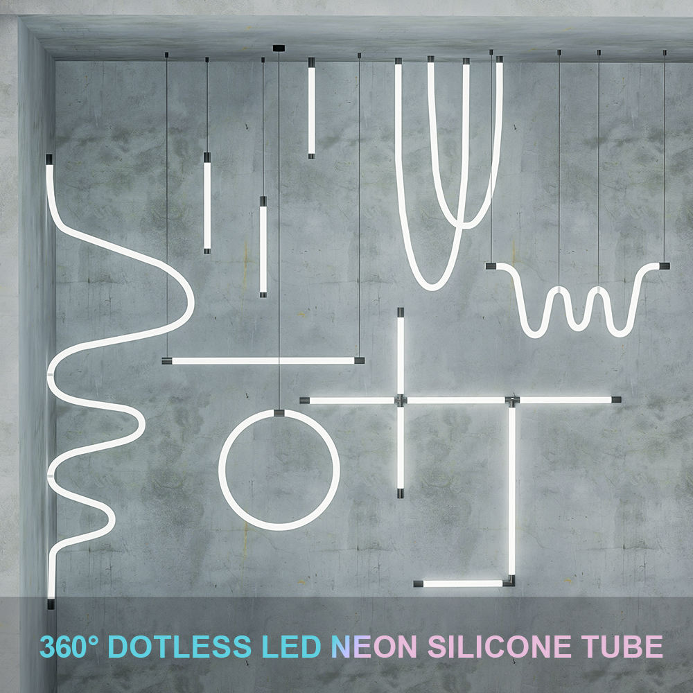 Addressable Programmable IP65 Waterproof DC5V 12V 24V 360 Degree Round Led Flexible Silicone Rgb Neon Flex Light Strip