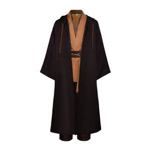 Disfraz de <span class=keywords><strong>Obi</strong></span> <span class=keywords><strong>Wan</strong></span> <span class=keywords><strong>Kenobi</strong></span> para Hombre, Túnica de Caballero para Halloween, Capa de Anime para Carnaval, Conjunto de Disfraz de Combate - Product Image 4