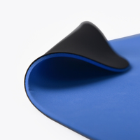 Tapis de souris antistatique Maxsharer en cuir, tapis de clavier noir 80*120cm, tapis de bureau en cuir, éponge SBR/TPE