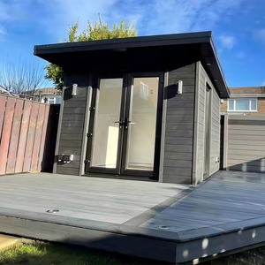 Abri de jardin modulaire EASYGREEN <span class=keywords><strong>en</strong></span> bois série <span class=keywords><strong>D</strong></span>, panneaux sandwich WPC, atelier extérieur moderne <span class=keywords><strong>en</strong></span> acier, villa, école - Product Image 3