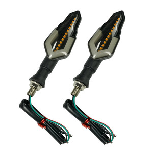 Liuhjg Không Thấm Nước Xe Máy Lần Lượt Tín Hiệu Lưu Lượng Nước Thiết Kế 3 Màu Sắc Tùy Chọn Lần Lượt Tín Hiệu Ánh Sáng Với 12 V LED Tín Hiệu Lần Lượt Ánh Sáng - Product Image 1