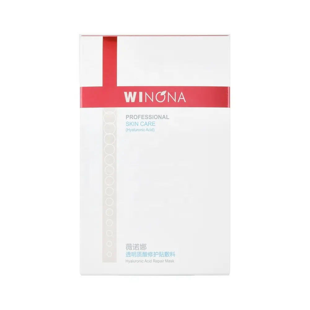 WINONA Factory Manufacturer Price Sheet Skincare Moisturizing Repairing 25g*9 Hyaluronic Acid Repair Mask