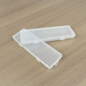 Plastic Storage <b>Box</b> Rectangle 20.8x6.6x1.9cm Transparent Covered <b>Tools</b> Organizing Case - Product Image 4