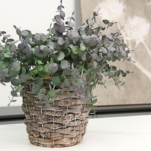Planta Artificial de Eucalipto Verde Oscuro de Yihua Floral Art, Decoración para el Hogar, Florero de Plástico para Mesa - Product Image 2