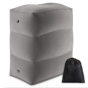 PVC Kids Flight Sleeping Footrest Pillow Resting Pillow on Airplane <b>Car</b> Bus Pillow <b>Inflatable</b> Travel Foot Foot Pad - Product Image 1