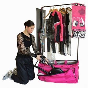 Échantillon gratuit : Sac de danse avec support pour costumes et grand sac de voyage à roulettes, sac à dos de sport d'extérieur avec couvercle de protection - Product Image 3