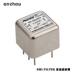 Filtre EMI Anzhou AN-D6A2PP 110VDC 6A pour l'alimentation électrique CC, suppression du bruit pour équipement industriel - Product Image 1
