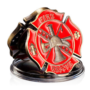 <span class=keywords><strong>Fighter</strong></span> <span class=keywords><strong>Fighter</strong></span> City Rescue sfida con monete placcate in rame <span class=keywords><strong>Art</strong></span> Guardian Fighters monete d'onore Commemorative - Product Image 2