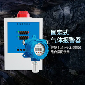 เครื่องตรวจจับก๊าซ GT-20 แบบติดตั้งถาวร พร้อมจอแสดงผลและสัญญาณเตือนด้วยเสียงและภาพ สำหรับใช้งานในอุตสาหกรรม - Product Image 1