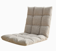 Fauteuil de sol moderne de grande taille, rembourré, pour jeux vidéo, avec dossier solide, structure en acier pliable, mobilier d'extérieur