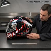Casque de moto modulable certifié DOT, casque intégral rabattable, casque intégré, unisexe, pour la conduite de scooter électrique