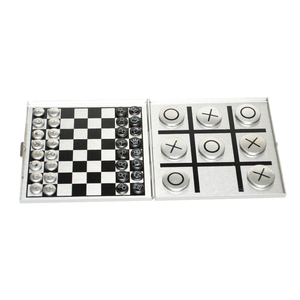 Set di Gioco Magnetico 2 in 1 <span class=keywords><strong>Tic</strong></span> Tac <span class=keywords><strong>Toe</strong></span> e Scacchi al Miglior Prezzo, Accessori per Giochi da Tavolo per Feste - Product Image 1