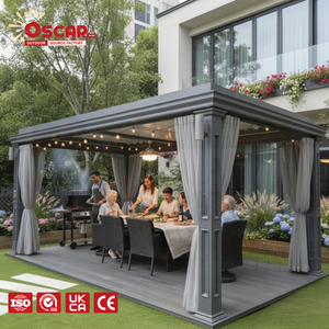 Pérgola Motorizada Personalizada con Sistema de Techo y Cortina Antiviento para Patio, Jardín o Terraza - Product Image 1