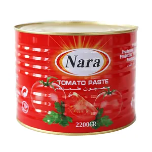 Produttore di concentrato di pomodoro in scatola con rosso fresco o rosso naturale 28-30% brix