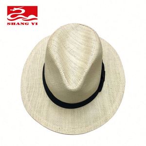 Sombrero Panamá Beige Personalizado para Mujer, con Cinta Negra, Diseño Calado y Transpirable, para Playa - Product Image 2