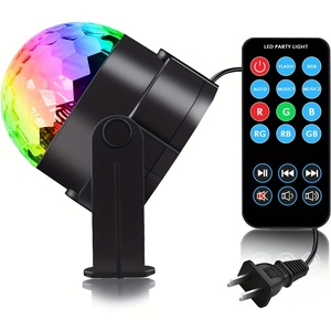Đèn sân khấu xoay RGB điều khiển bằng giọng nói, có điều khiển từ xa không dây, thích hợp cho các bữa tiệc ngày tốt nghiệp - Product Image 1