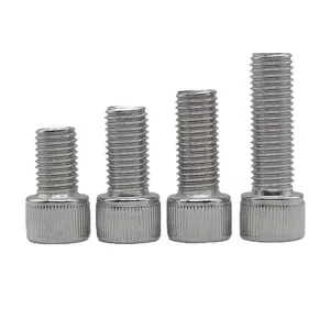 304 נירוסטה Hex Socket ראש כובע בורג אלן Bolt Din 912 אלן בורג M1.6 M2 M2.5 M3 M4 M5 משושה ברגים