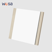 Interruptores y Enchufes de Pared WESA Ultrafinos con Botón Pulsador EU 1/2/3 Vías, Enchufe de Alimentación de 1 Vía, Combinación Libre, Diseño Moderno de Lujo