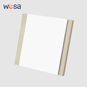 สวิตช์และเต้ารับติดผนัง WESA แบบบางพิเศษ ปุ่มกด <span class=keywords><strong>EU</strong></span> 1/2/3 ช่อง 1 ทาง เต้ารับไฟฟ้า ออกแบบหรูหราทันสมัย สามารถจัดวางได้อย่างอิสระ - Product Image 1