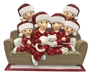 Kit de décoration d'arbre de noël, boule de noël personnalisée famille de <span class=keywords><strong>chat</strong></span>, ornements suspendus personnalisés, Souvenir - Product Image 3