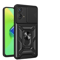Coque de téléphone portable anti-chute de qualité supérieure pour Motorola EDGE 40 Couverture pratique de conception d'anneau de fenêtre de poussée