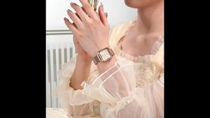 Reloj de Cuarzo para Mujer Poedagar 793, Venta al por Mayor de Fábrica, Esfera Cuadrada en Oro Rosa, Correa de Malla de Acero Inoxidable de Lujo, Resistente al Agua - Product Image 4