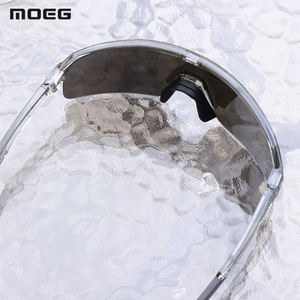 Gafas de sol con lentes galvanizadas MOEG, gafas deportivas de medio Marco, gafas para bicicleta, gafas de sol polarizadas para ciclismo Anti-UV - Product Image 3