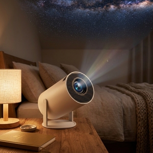 Projecteur portable HY300Pro HY300 avec WiFi, mini <span class=keywords><strong>cinéma</strong></span> maison intelligent, écran LCD, vidéo 4K, projecteur Android, Proyector - Product Image 5