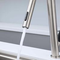 Robinet de cuisine SANIVITAL moderne et flexible à poignée unique avec cartouche céramique, à poser sur comptoir, monotrou, pour appartement et hôtel