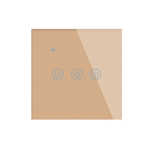 Tuya <span class=keywords><strong>Smart</strong></span> EU Standard <span class=keywords><strong>Smart</strong></span> Life <span class=keywords><strong>3</strong></span> <span class=keywords><strong>Gang</strong></span> Preto Branco Ouro Luz Interruptor de Parede Wifi Funciona com o Google Home Alexa IFTTT - Product Image 6