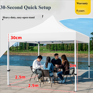 Vierhoekige regenbestendige tent, viermeter regenbestendige tent, buitenreclame-expositiestand, zonnescherm, inklapbare vouwtent - Product Image 2
