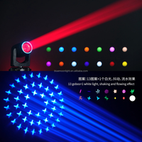 Mini projecteur à tête mobile LED 14R 295W à faisceau DMX512, vente chaude 2026, pour DJ, discothèque, bar, boîte de nuit, KTV, éclairage de scène