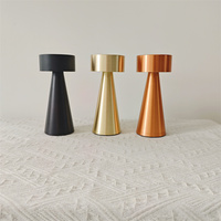 Lampe de table sans fil moderne rechargeable à commande tactile, alimentée par courant continu, pour restaurant, hôtel, table à manger