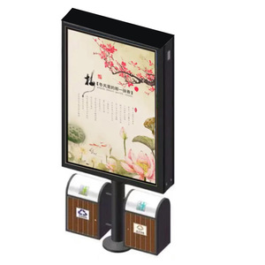 LED Durable al aire libre independiente rectángulo publicidad caja de luz impermeable doble cara signos con sistema o estático - Product Image 1