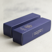 Boîte d'emballage cosmétique personnalisée en papier coton avec logo imprimé en feuille d'aluminium holographique, boîte cadeau de luxe