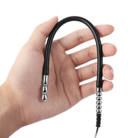 Vibromasseur électrique masculin, stimulateur électrique, sonde urétrale, bouchon pénien, dilatateur pour la masturbation, en métal