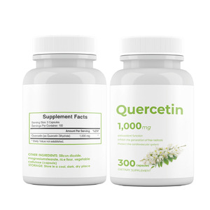 HUAQING OEM Private Label Quercetin 1000mg kapsul Ultra kekuatan Quercetin suplemen bioanamel untuk dukungan imun sehat - Product Image 1