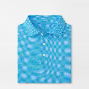 Polos de golf para hombre, diseño ajustado, antiencogimiento, tejido de punto, 88% poliéster, 12% elastano, con logotipo personalizado. - Product Image 2