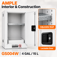 Armoire de sécurité pour produits chimiques toxiques de 15 L (4 gallons), en acier blanc, à une seule porte, pour laboratoire, hôpital, fournisseur OEM ODM