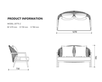 Ensemble de canapé d'extérieur en teck avec accoudoirs, structure en alliage d'aluminium, coussins moelleux, 3 places, 2 places et fauteuil pour patio et jardin